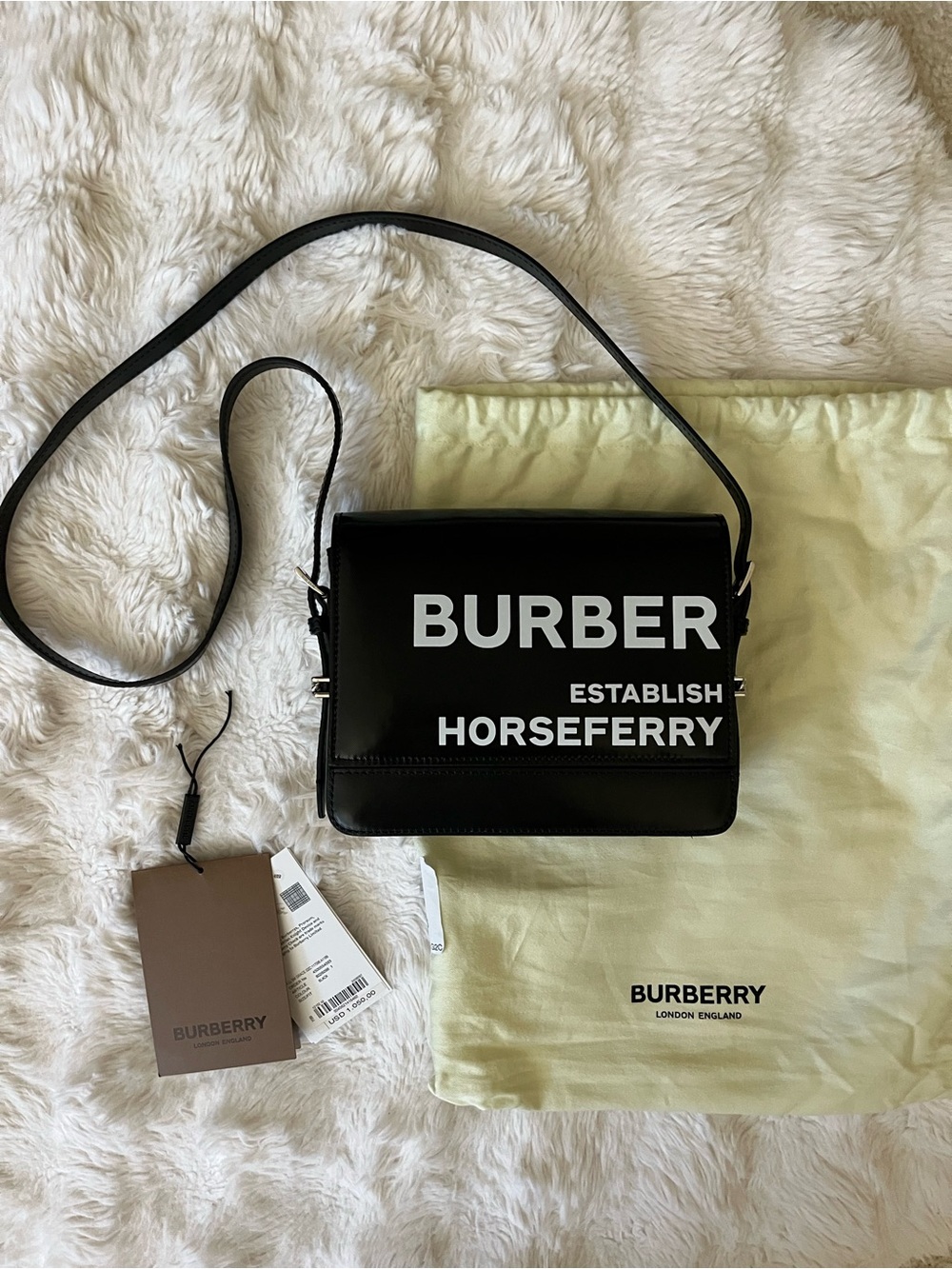 ✨NWT Burberry Black Horseferry Small Grace Crossbody Bag | Deadstock